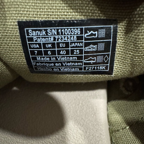 Sanuk Men's Pick Pocket Hemp Natural Tan - Slip On Shoe - Picture 3 of 6